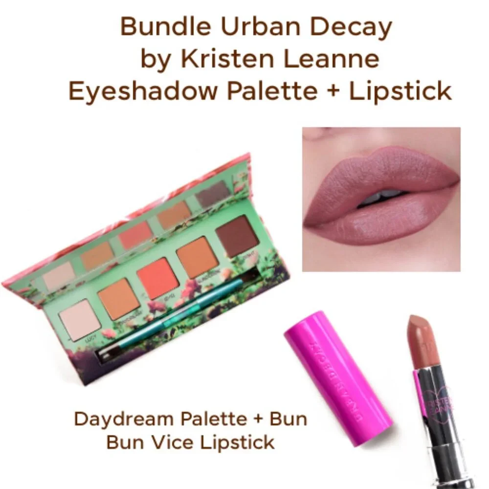 Bundle Urban Decay Kristen Leanne Daydream Palette + Bun Bun Matte Lipstick RARE